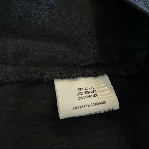 Eileen Fisher | Linen Blend Stretch Sleeveless Smocked Dress Medium Lagenlook - Picture 6 of 7